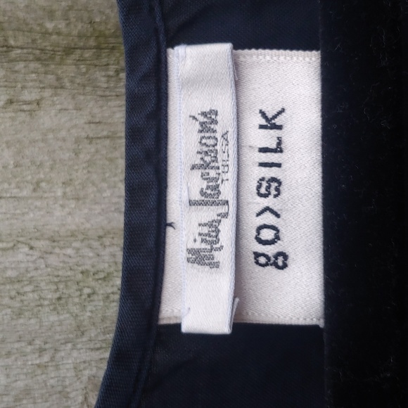 Pure Silk Leaf Print Blouse Top - Picture 4 of 13